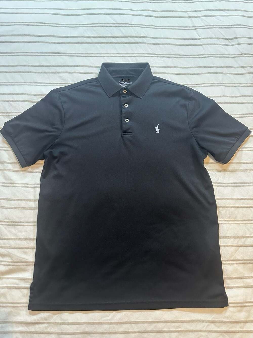 Polo Ralph Lauren Performance Black Polo Shirt Size S